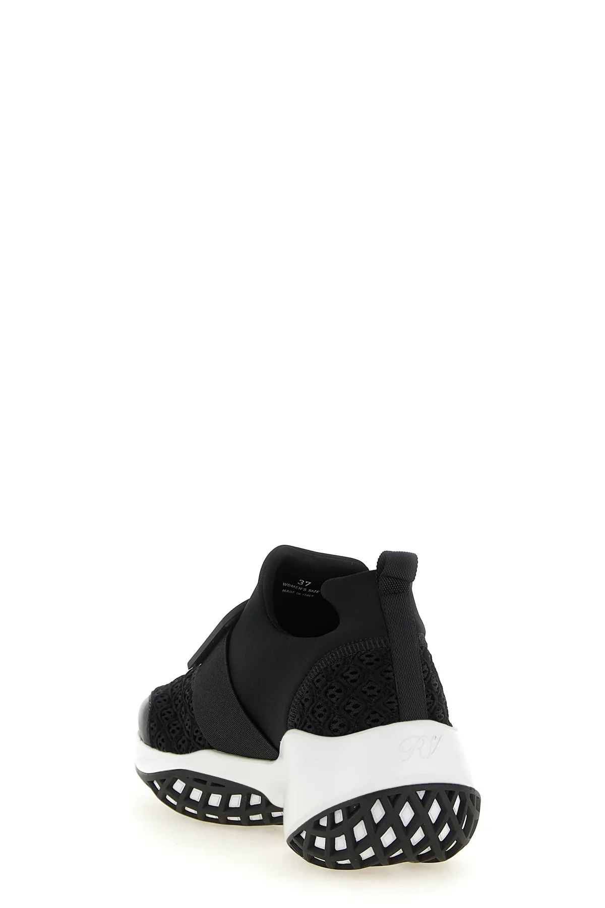 viv run sneakers in embroidered and perforated mesh