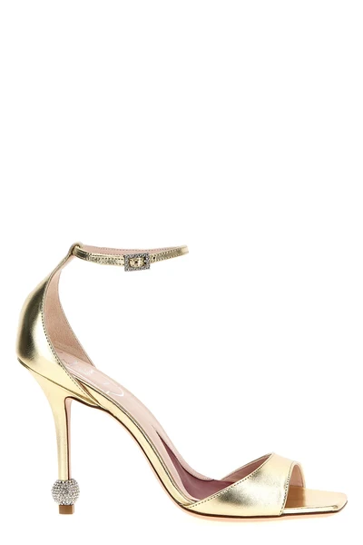 marlene sandals in metallic leather