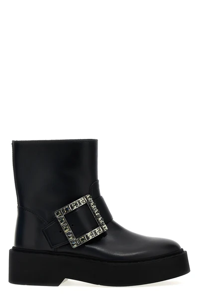 viv rangers leather ankle boots