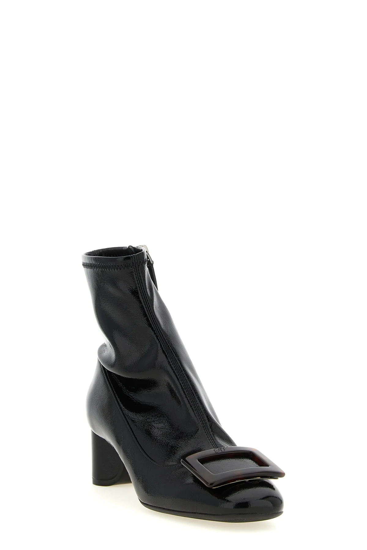 roger vivier belle vivier ankle boots feature an enveloping silhouette made of