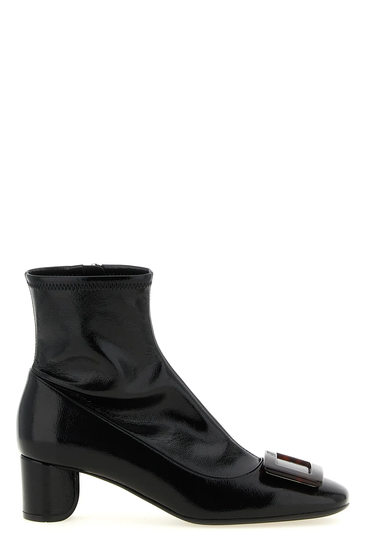 roger vivier belle vivier ankle boots feature an enveloping silhouette made of