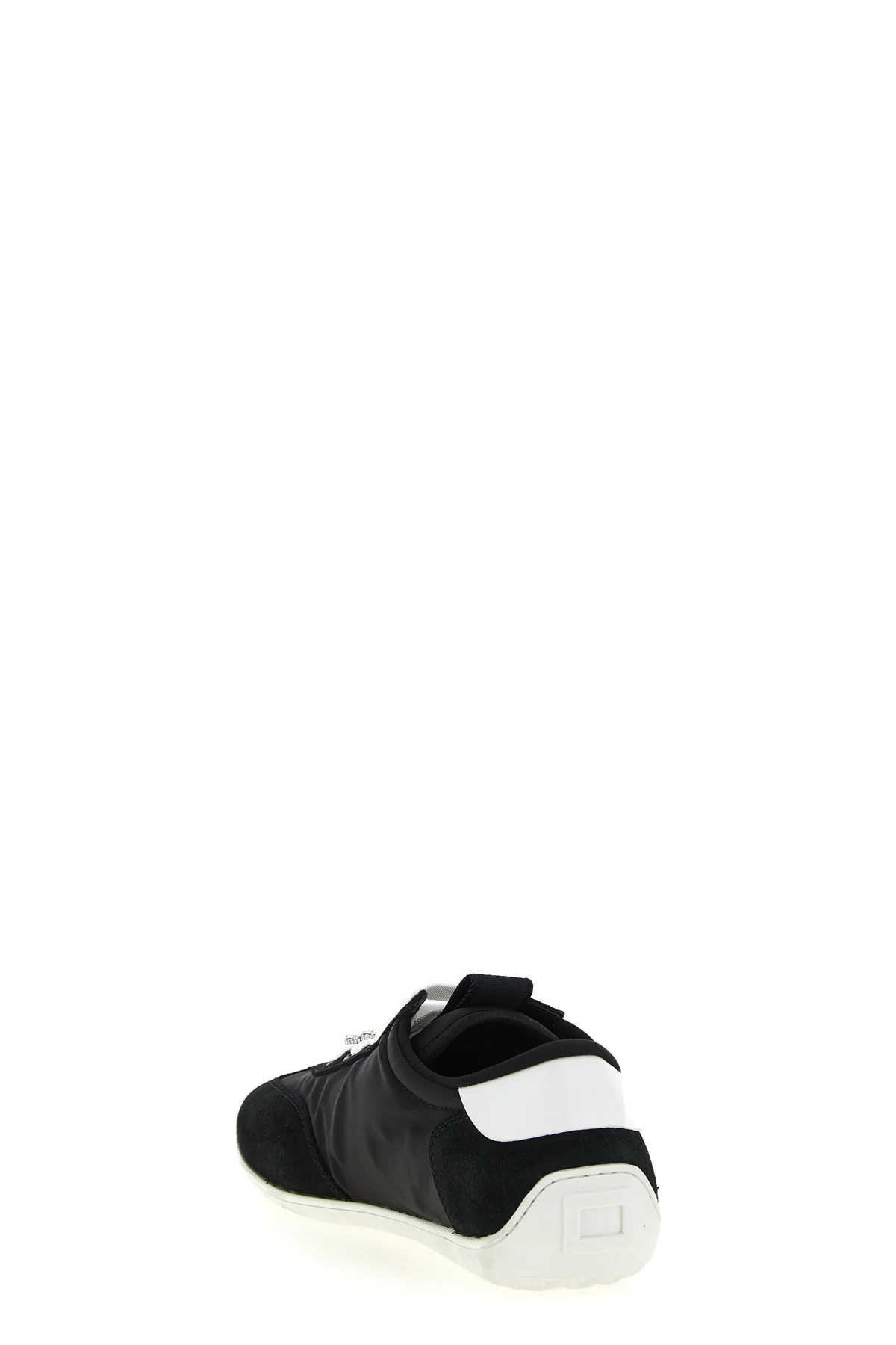 viv low suede and satin sneakers