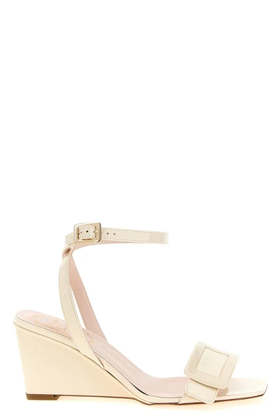 belle vivier patent leather sandals