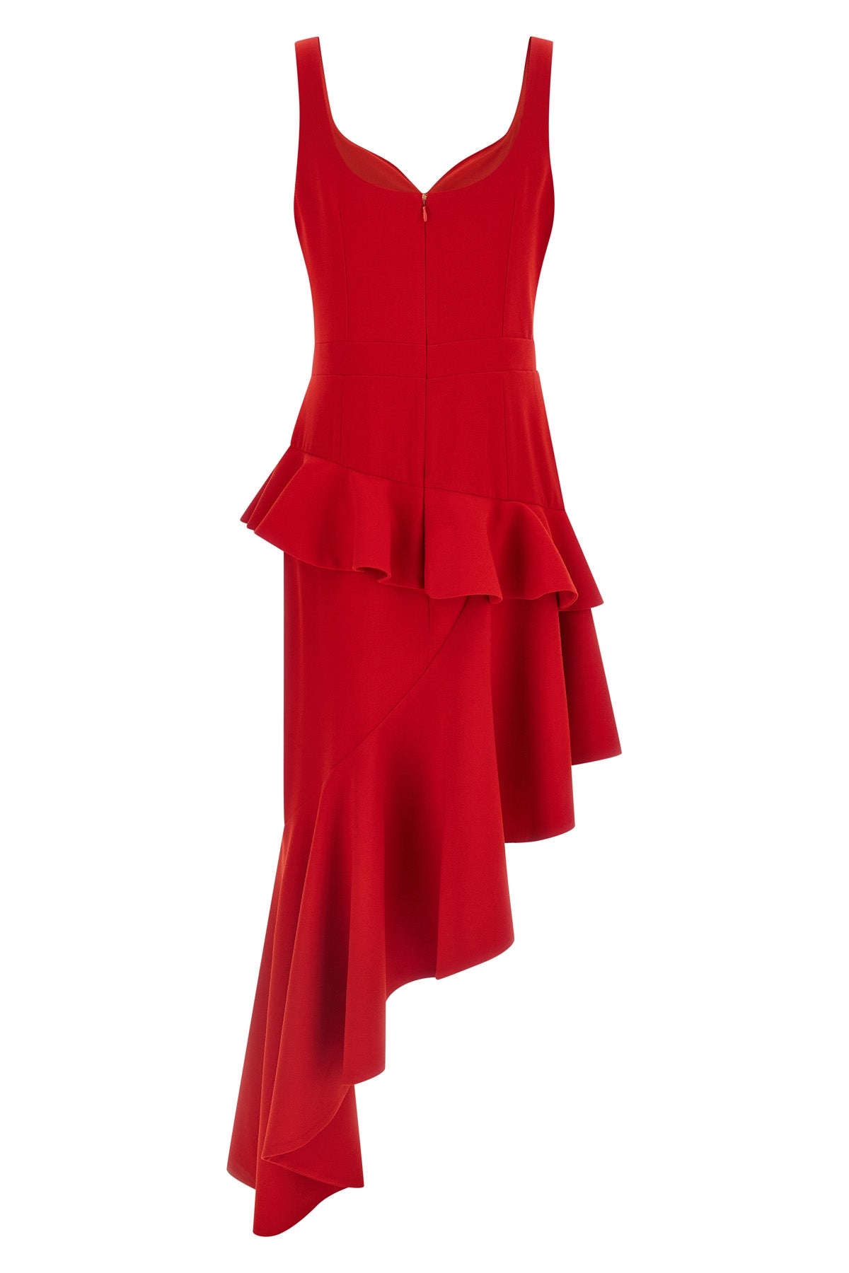 fluid fabric midi dress