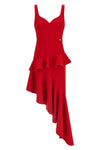 fluid fabric midi dress