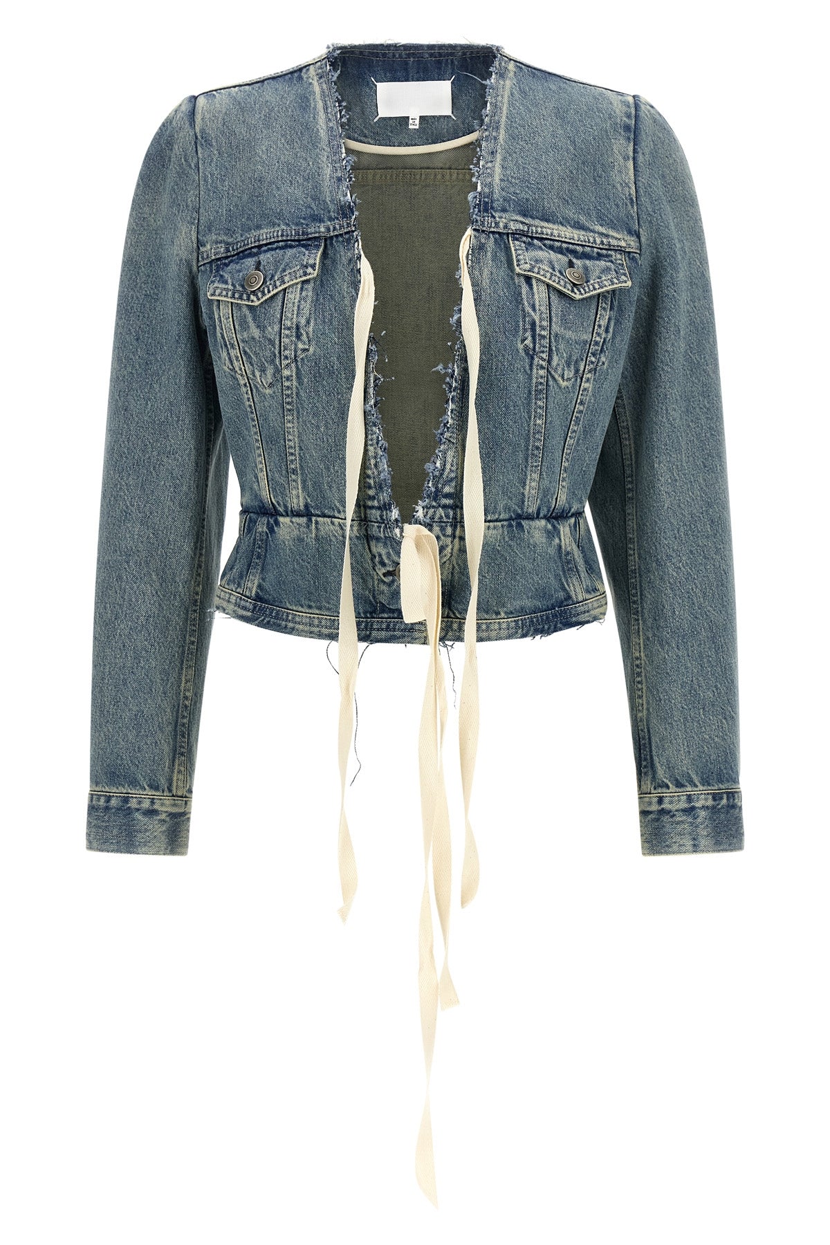 stone-washed cotton denim jacket