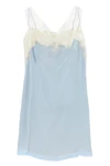 taped cupro mini dress
