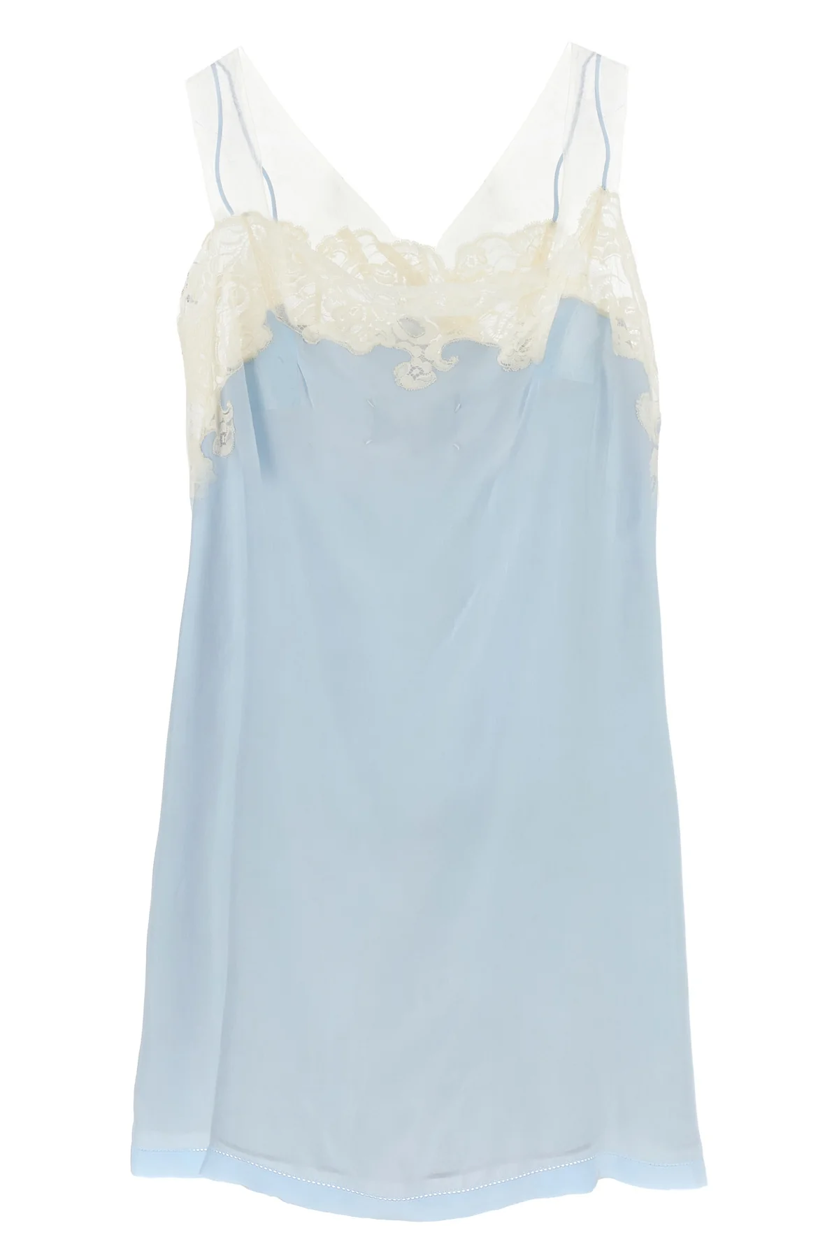 taped cupro mini dress
