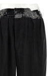 taped fluid cupro pants