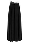 long taped flowing cupro skirt