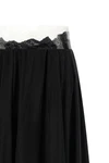 long taped flowing cupro skirt