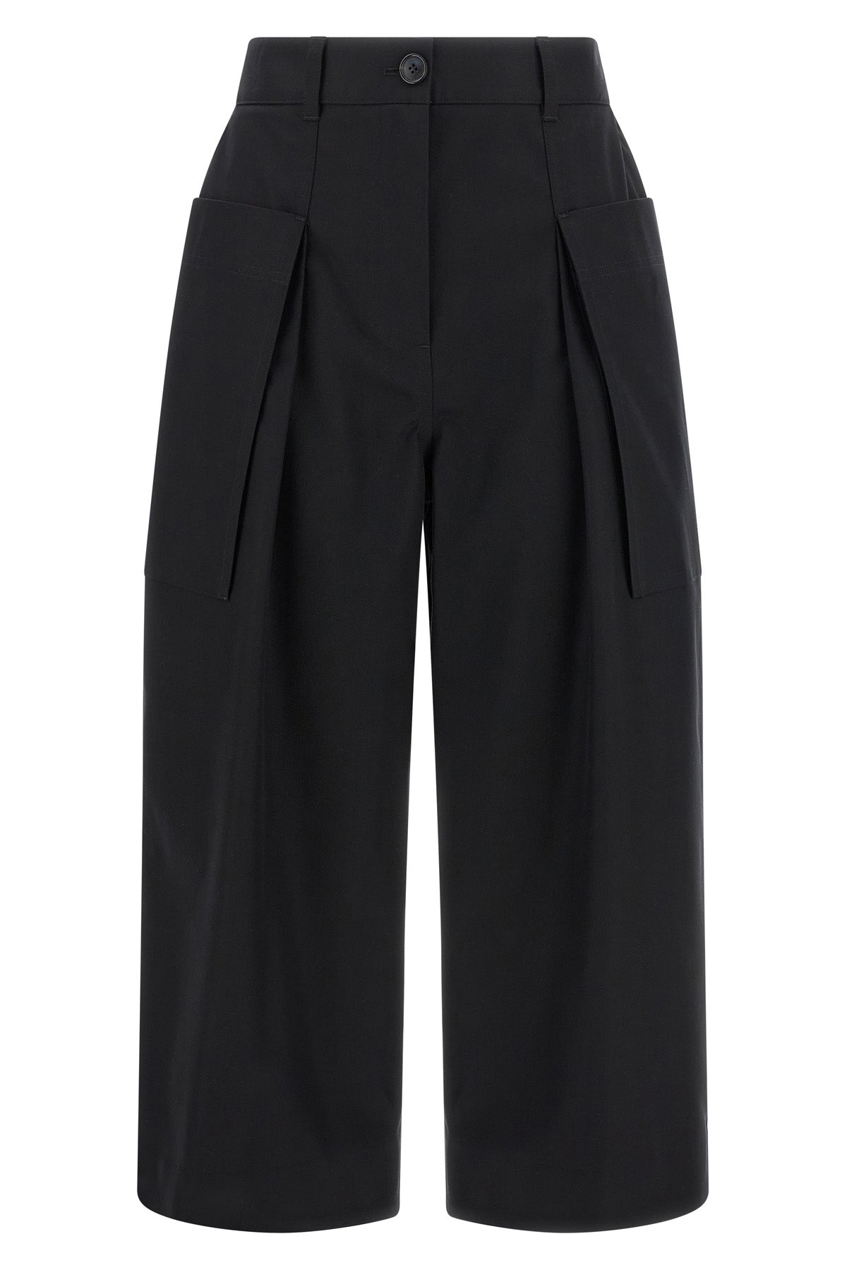 light cotton and silk gabardine trousers