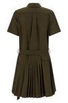 chemisier mini dress in light cotton gabardine blend