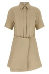 the loewe cotton and silk mini dress redefines classic shirt design through a de