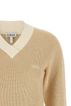the loewe sweatshirt is distinguished by a sartorial construction in a fine cott