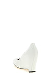 heel-less leather pumps