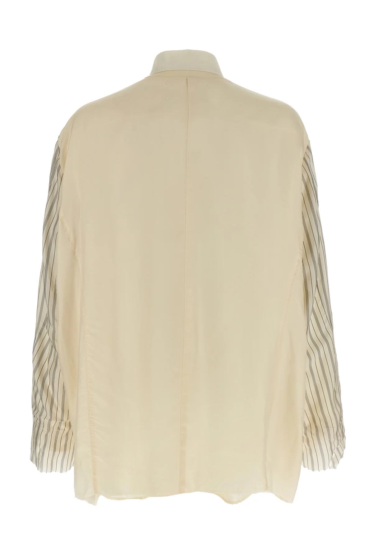 anonymity of the lining light jacket in bi-material mohair blend
