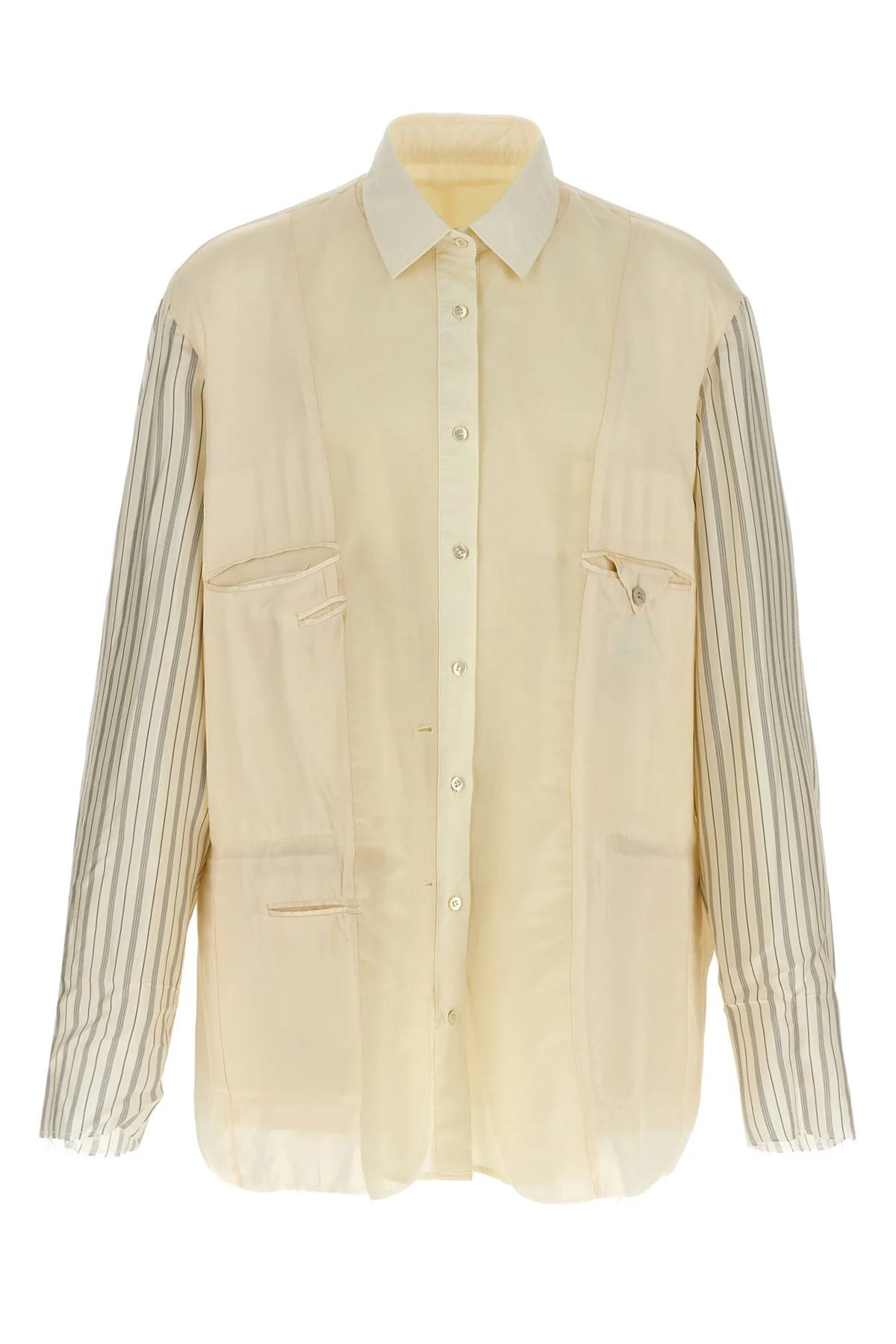 MAISON MARGIELA 48 anonymity of the lining light jacket in bi-material mohair blend