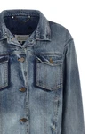 maison margiela folded collar denim jacket reinterprets the classic codes of w