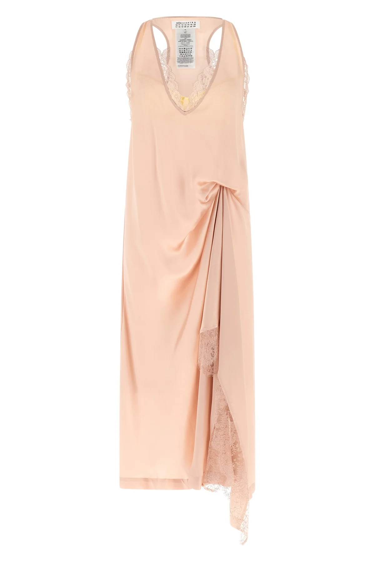 MAISON MARGIELA 42 the maison margiela silk lace slip midi dress redefines the codes of deconstruct
