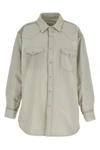 padded cotton denim overshirt