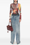 cotton denim skirt