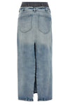 cotton denim skirt