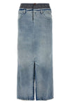 cotton denim skirt