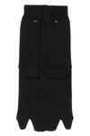 maison margielas black wool blend socks redefine the daily accessory through th