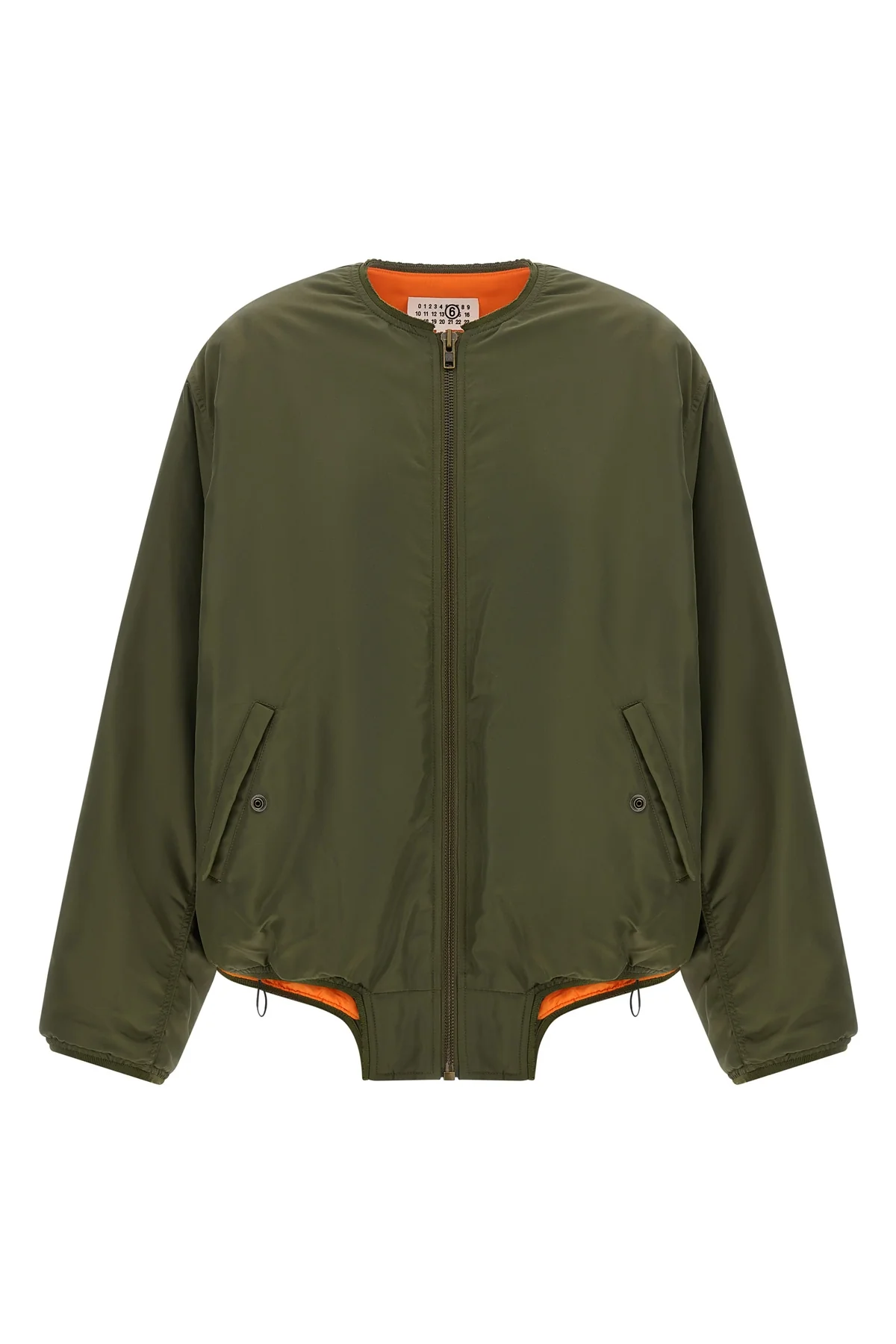 the maison margiela mm6 sports jacket redefines classic volumes through an overs