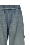 maison margiela mm6 jeans redefine workwear aesthetics through a wide-leg silhou
