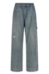 maison margiela mm6 jeans redefine workwear aesthetics through a wide-leg silhou