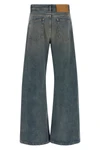 maison margiela mm6 jeans feature a wide-leg silhouette characterized by exagger