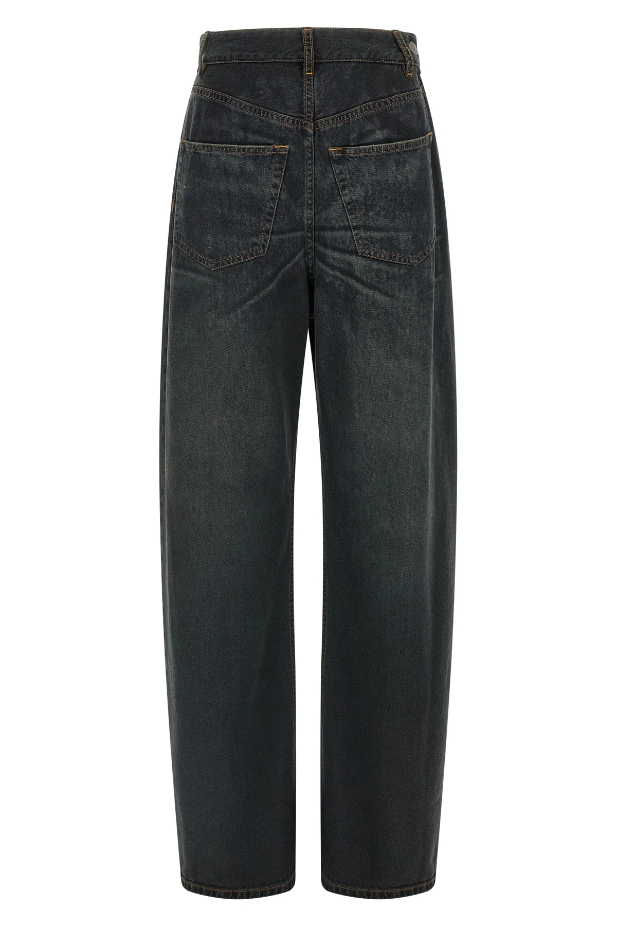 MM6 26 mm6 maison margielas wide-leg jeans redefine classic denim through an asymmetri