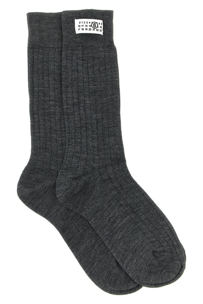 maison margiela mm6 socks in fine wool blend define the essence of the contempor