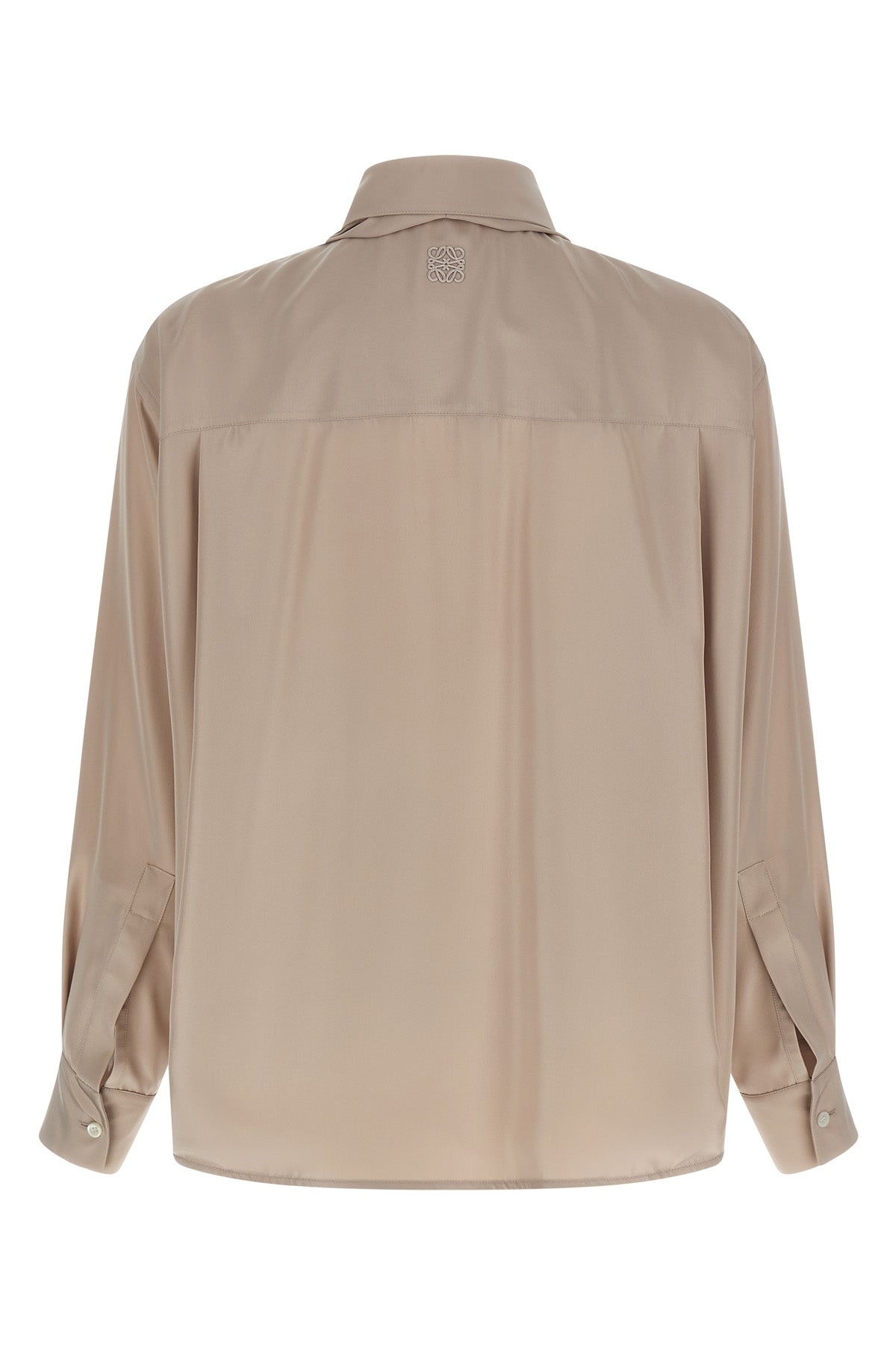 LOEWE 36 light matte silk poplin shirt