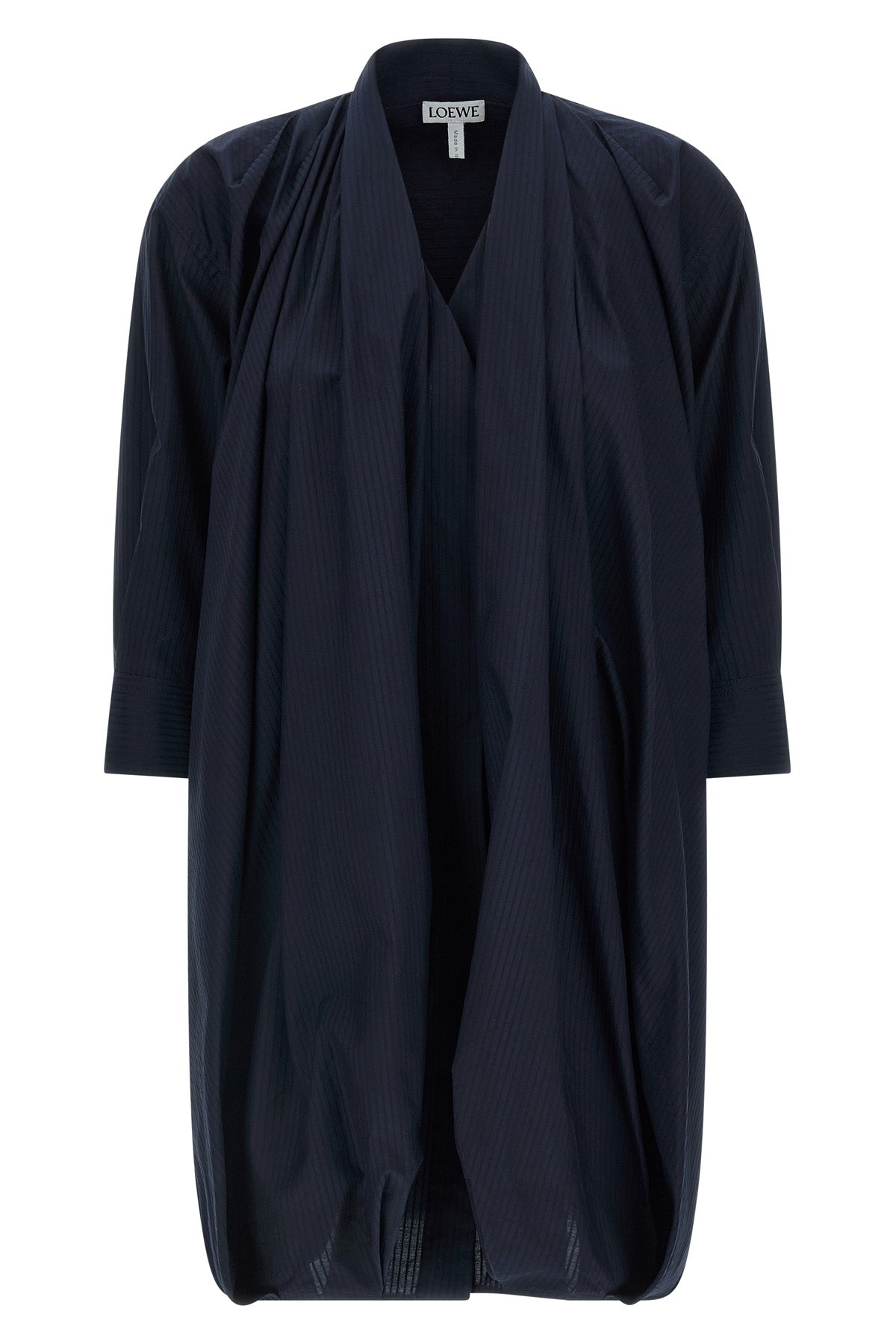 LOEWE 34 mini dress in lightweight textured cotton poplin