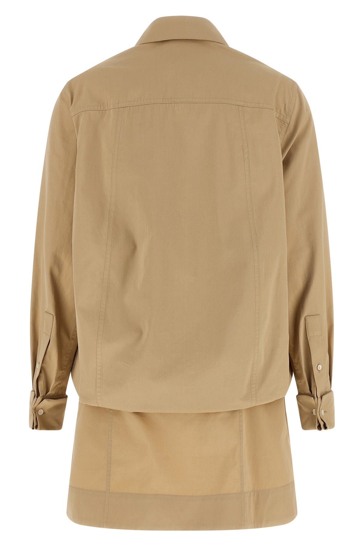 LOEWE 34 mini dress in light cotton and silk gabardine