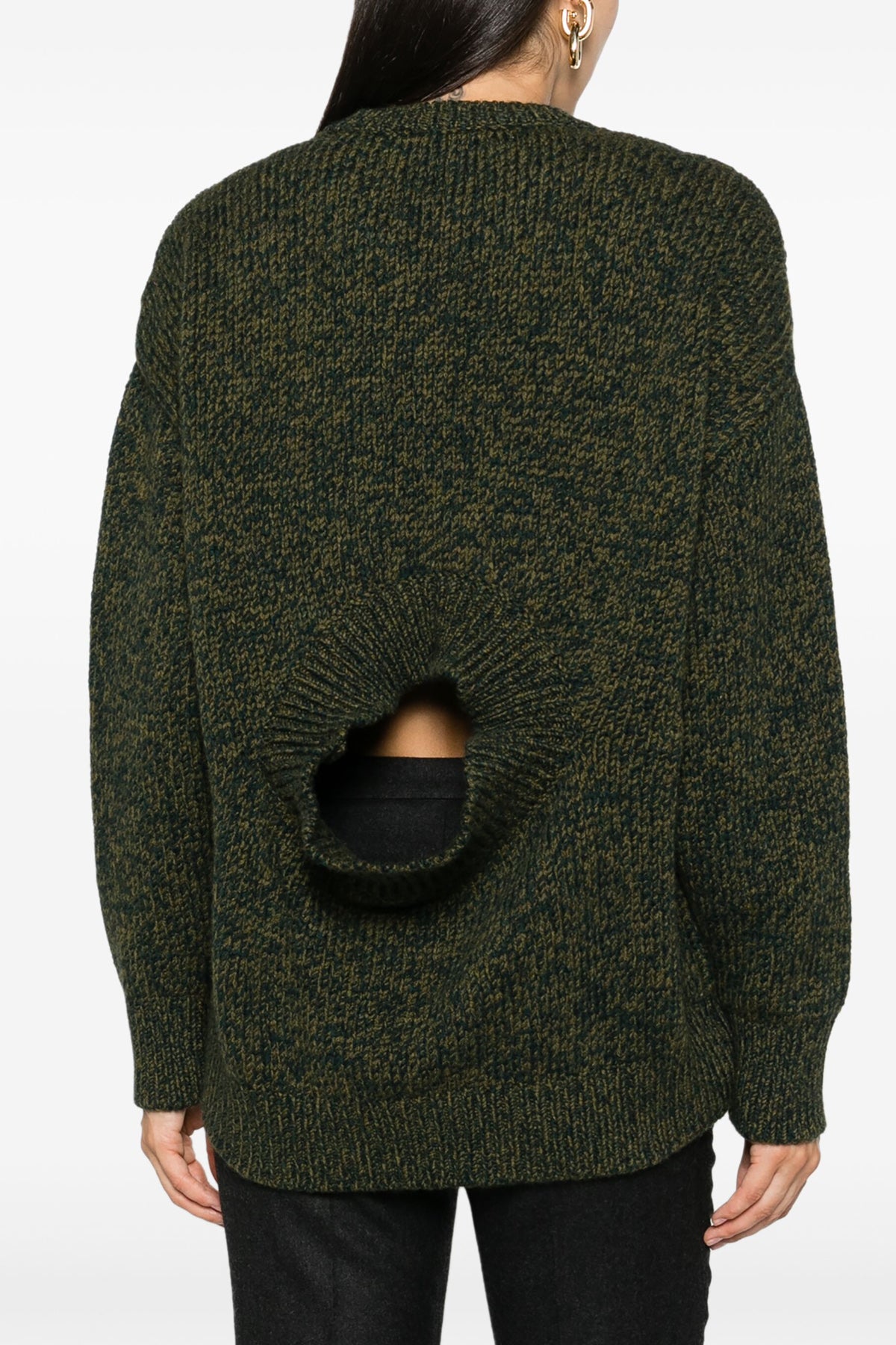 melange wool sweater