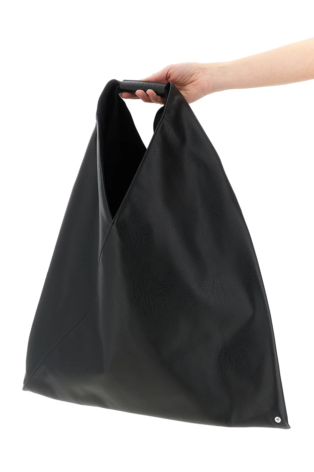MM6 OS japanese classic handbag in leather-effect fabric