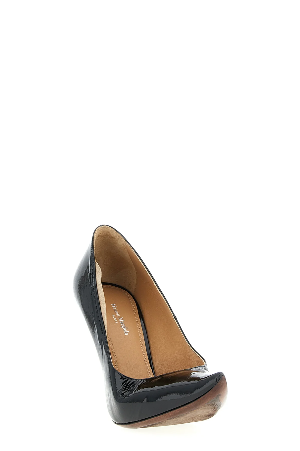 loved to death pumps in glossy patent goat leather