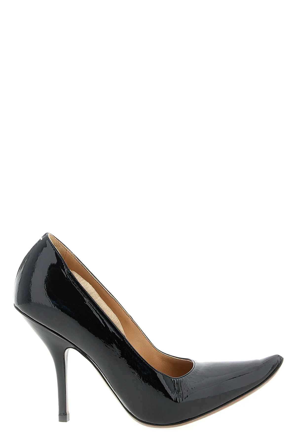 loved to death pumps in glossy patent goat leather