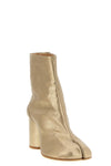 tabi ankle boots in vintage soft metallic leather