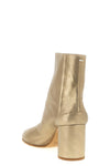 tabi ankle boots in vintage soft metallic leather