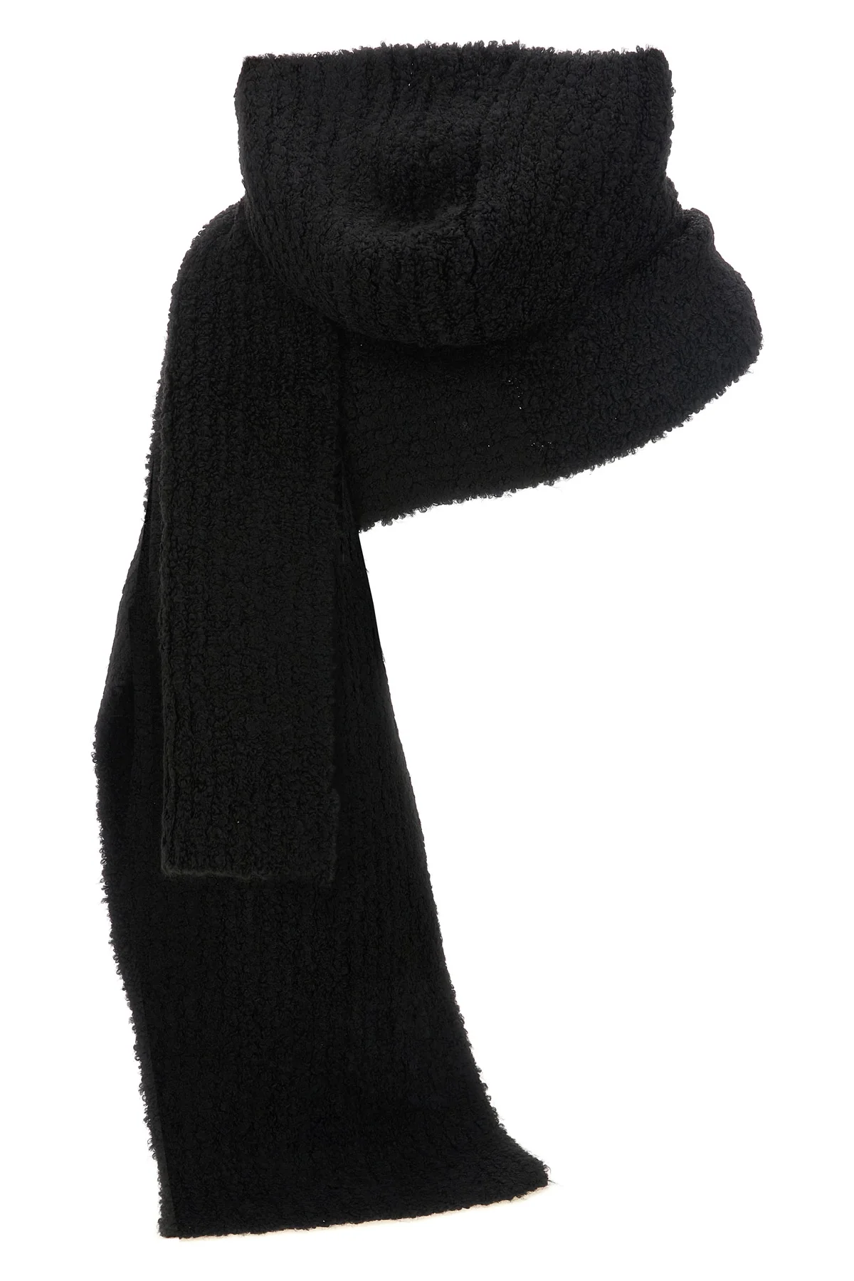 the maison margiela mm6 scarf is distinguished by an elongated rectangular const