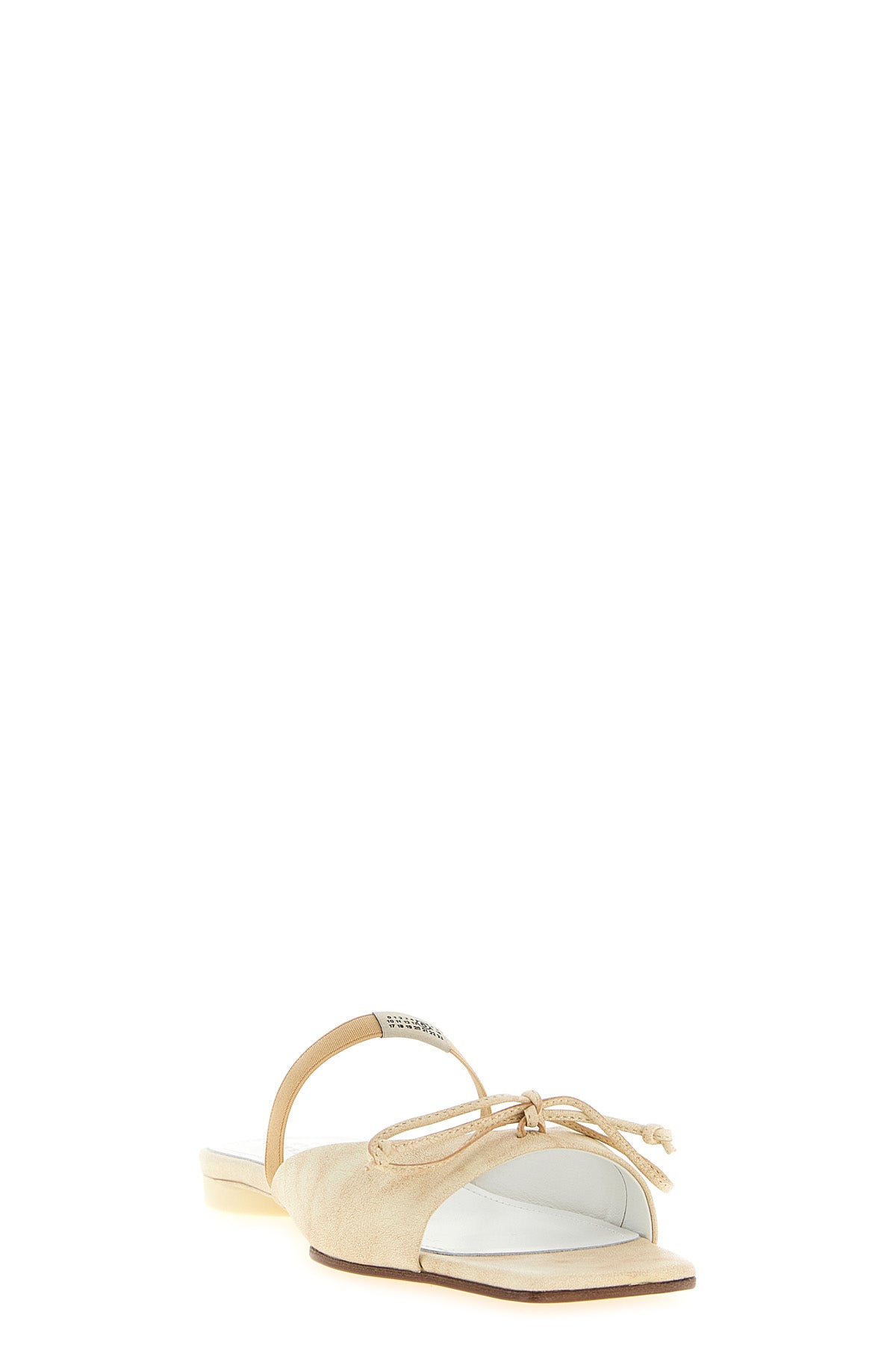 MM6 38 vintage-effect calf leather sandals