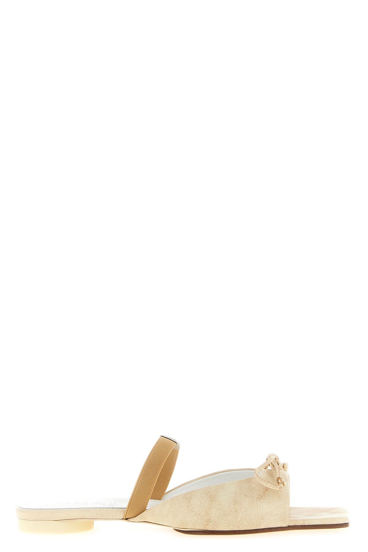 MM6 38 vintage-effect calf leather sandals