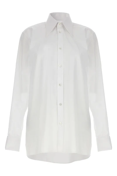 long cotton poplin shirt