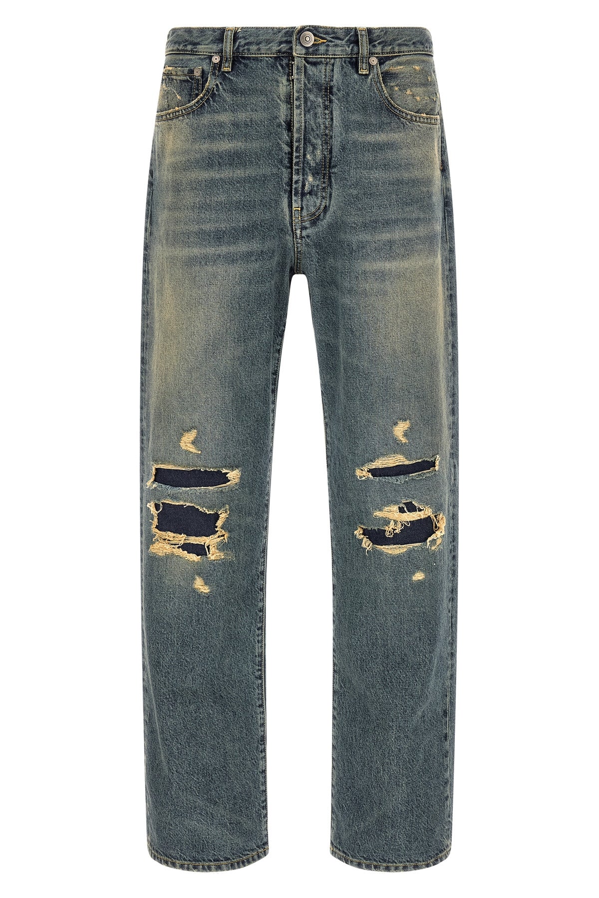 MAISON MARGIELA 48 maison margiela distressed denim trousers jeans