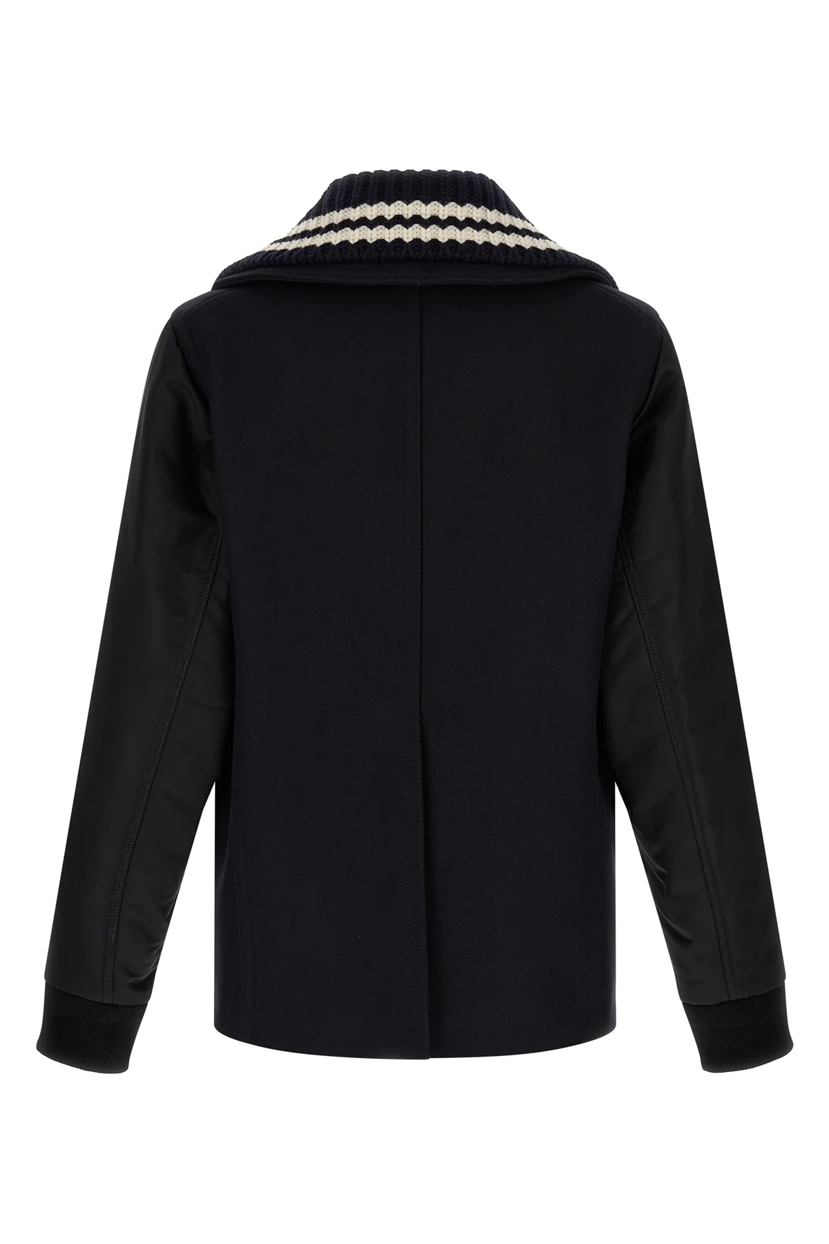 hybrid peacoat double-breasted wool coat